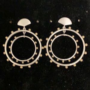 Lucky Brand two tone earrings